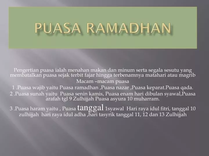 puasa ramadhan