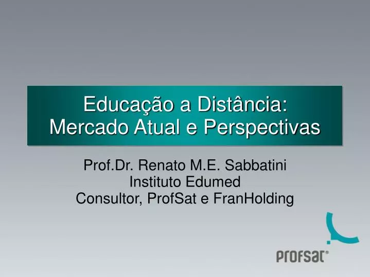 educa o a dist ncia mercado atual e perspectivas