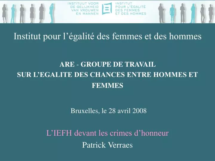 institut pour l galit des femmes et des hommes