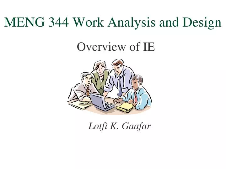 meng 344 work analysis and design
