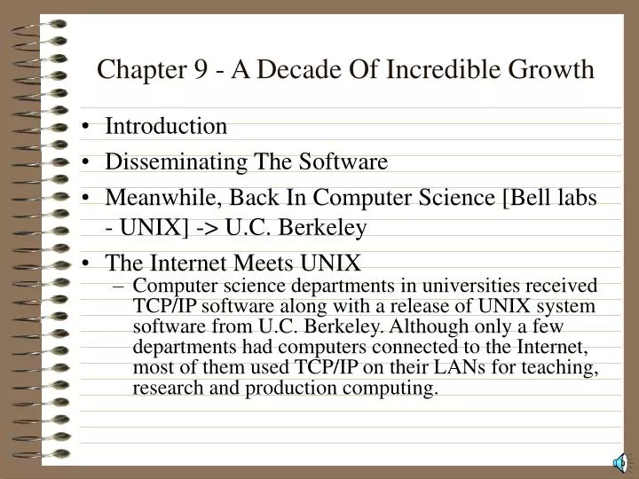 chapter 9 a decade of incredible growth
