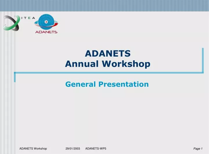 adanets annual workshop