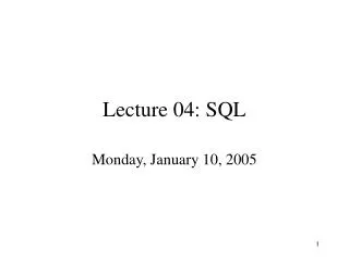 lecture 04 sql
