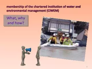 membership of the chartered institution of water and environmental management (CIWEM)