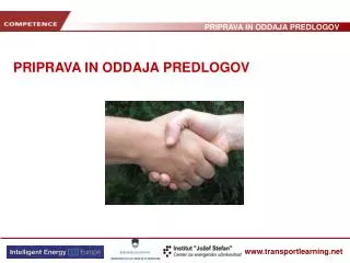 pr i pra va in oddaja predlogov
