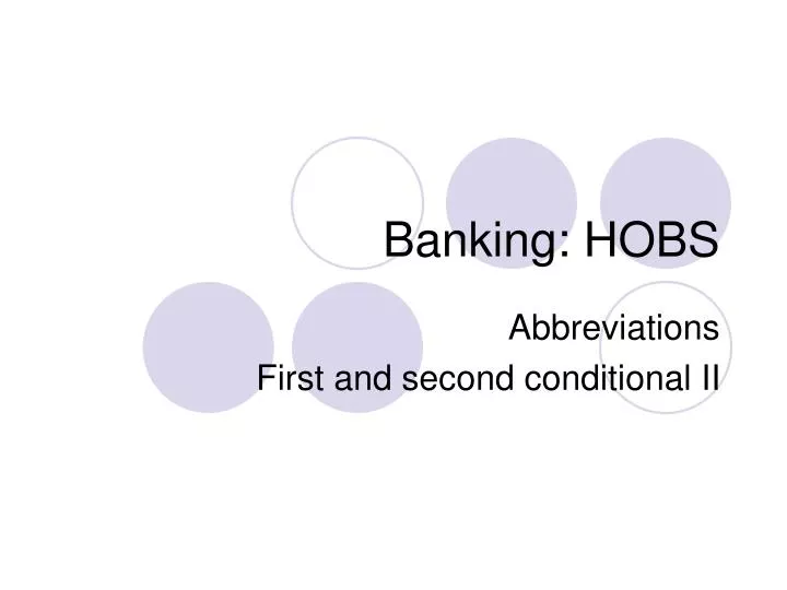 banking hobs