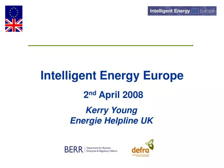 intelligent energy europe 2 nd april 2008