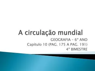 a circula o mundial