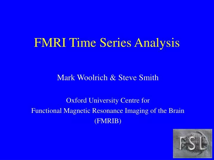 fmri time series analysis