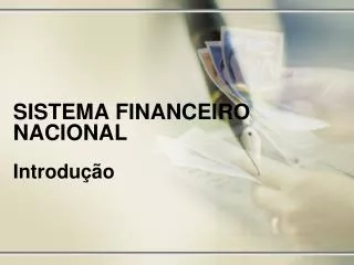 sistema financeiro nacional