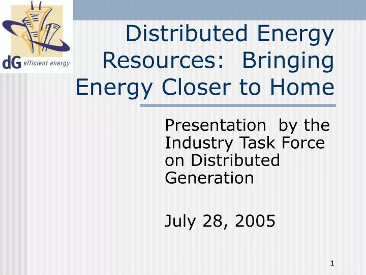 distributed energy resources bringing energy closer to home