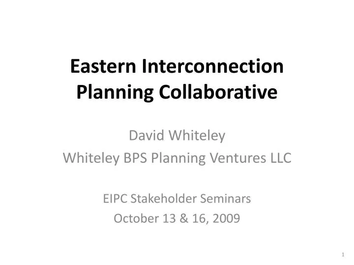 eastern interconnection planning collaborative