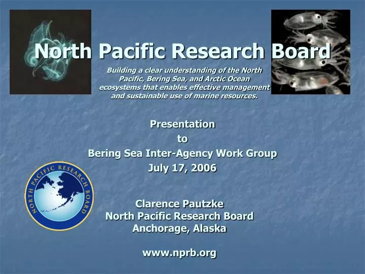 north pacific research board
