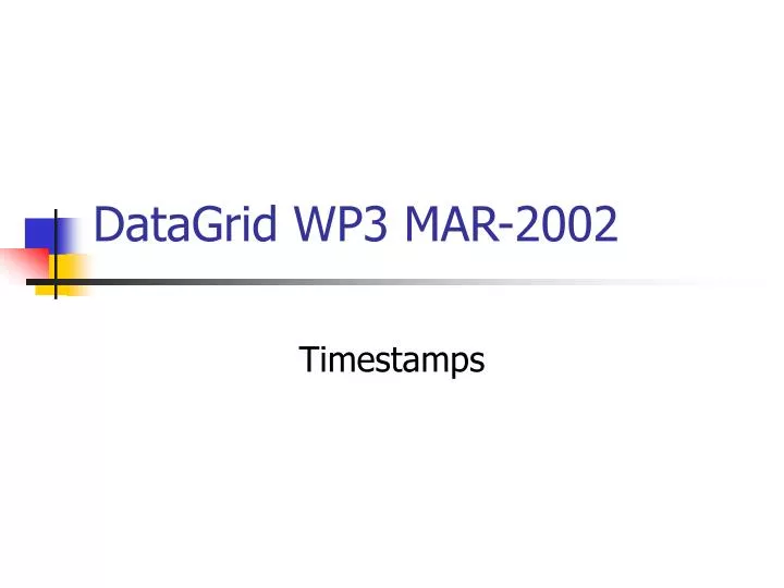 datagrid wp3 mar 2002