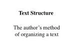 Text Structure - slide 1