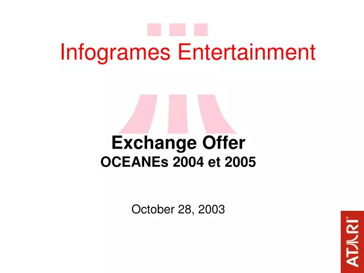 infogrames entertainment