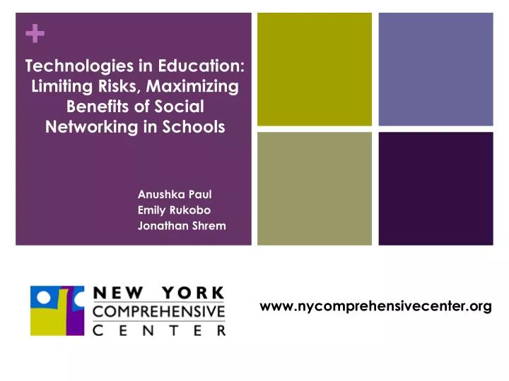 technologies in education limiting risks maximizing benefits of social networking in schools