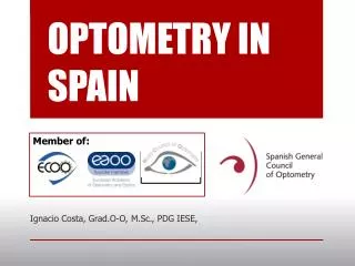 OPTOMETRY IN SPAIN