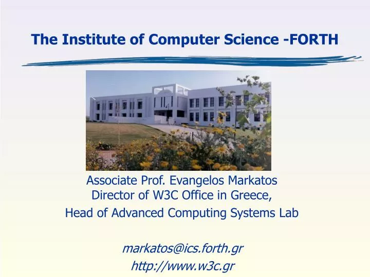 the institute of computer science forth
