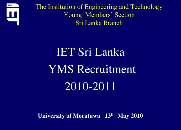 the institution of engineering and technology young members section sri lanka branch