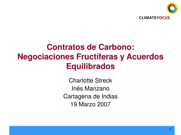 contratos de carbono negociaciones fruct feras y acuerdos equilibrados
