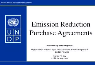 Emission Reduction Purchase Agreements