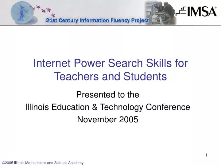 internet power search skills for teachers and students