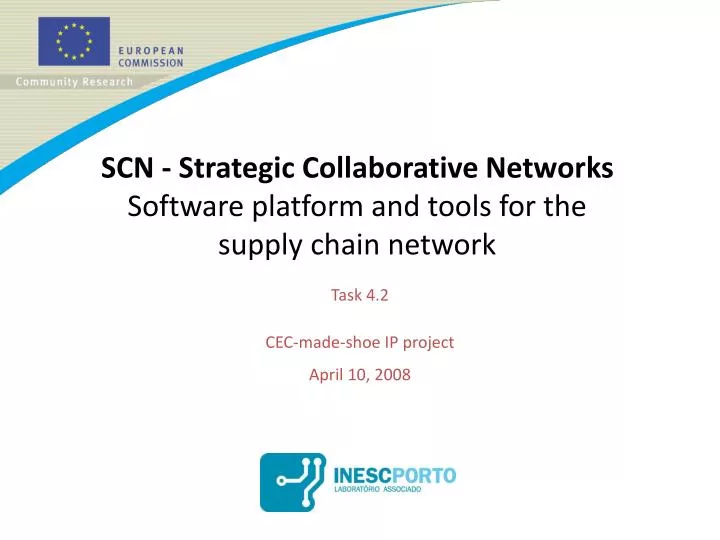scn strategic collaborative networks software platform and tools for the supply chain network