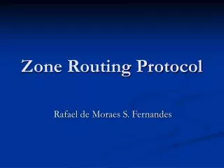 zone routing protocol