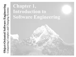 chapter 1 introduction to software engineering