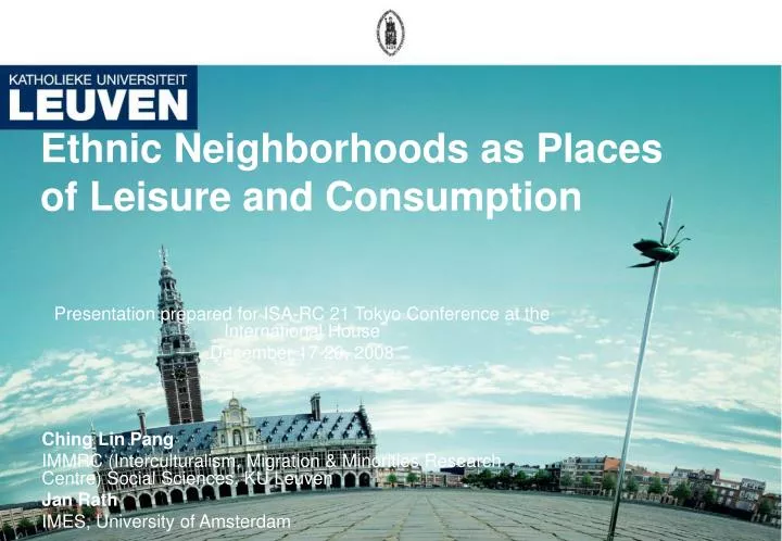 ethnic neighborhoods as places of leisure and consumption