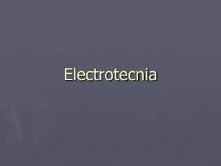 electrotecnia