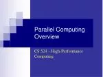Parallel Computing Overview - slide 1