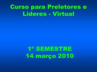 curso para preletores e lideres virtual