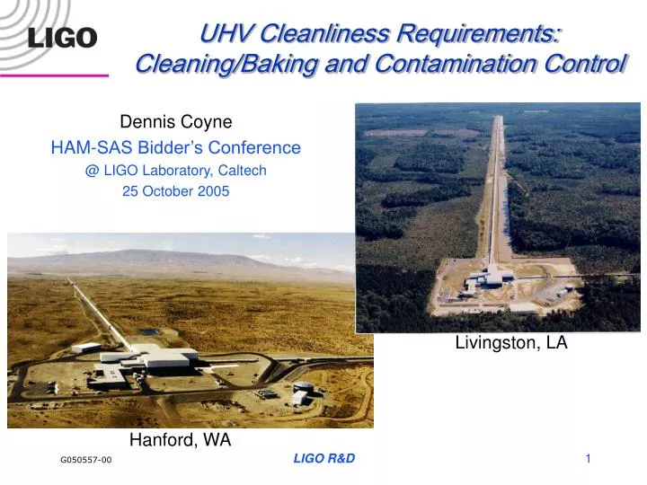 uhv cleanliness requirements cleaning baking and contamination control