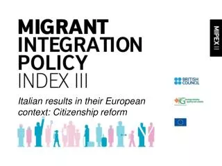 Italian results in their European context: Citizenship reform