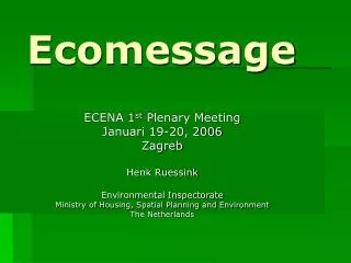 Ecomessage