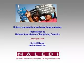 Unions, representivity and organising strategies Presentation to