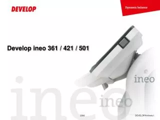develop ineo 361 421 501