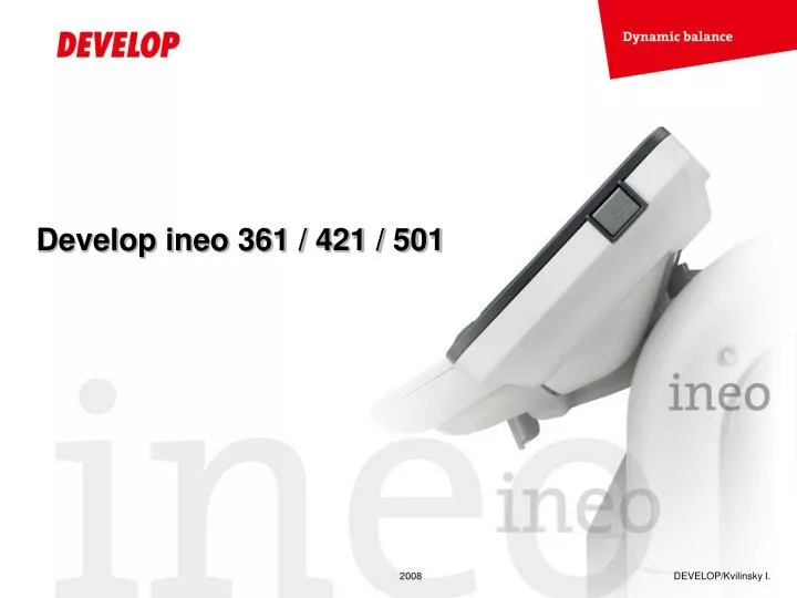 develop ineo 361 421 501