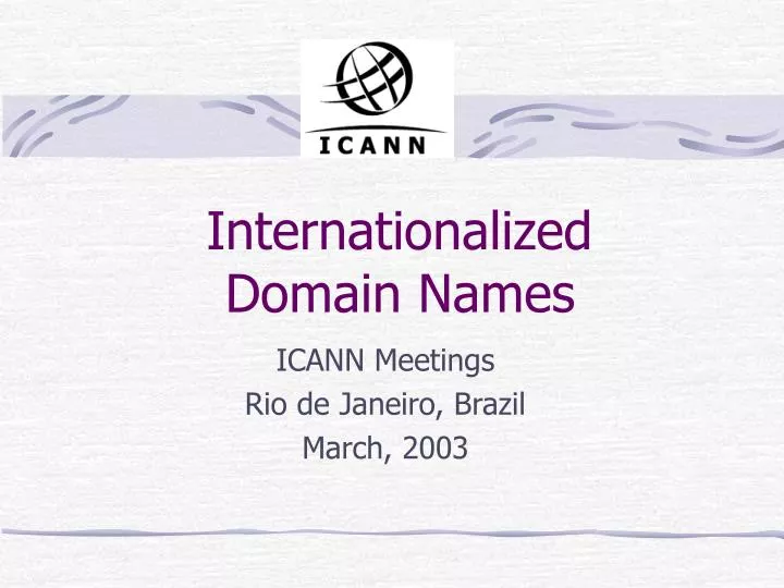 internationalized domain names
