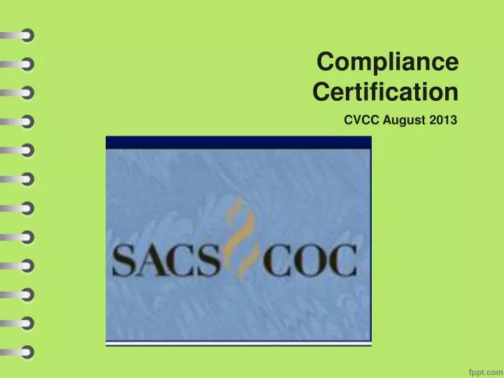 compliance certification