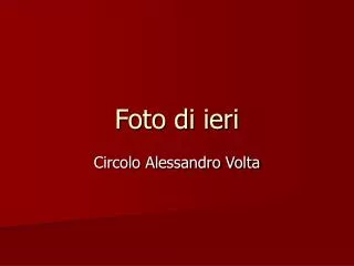 foto di ieri
