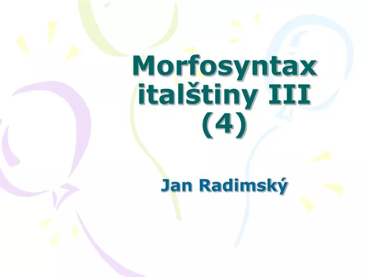 morfosyntax ital tiny iii 4