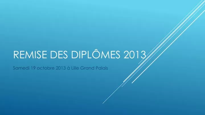 remise des dipl mes 2013