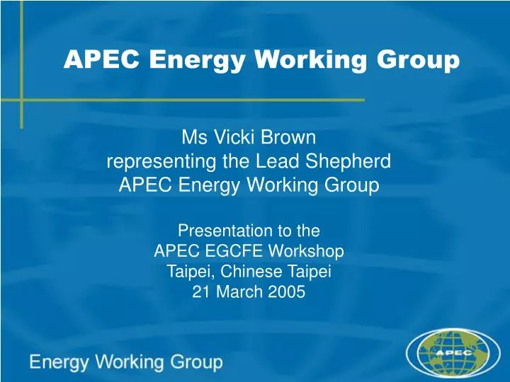 apec energy working group