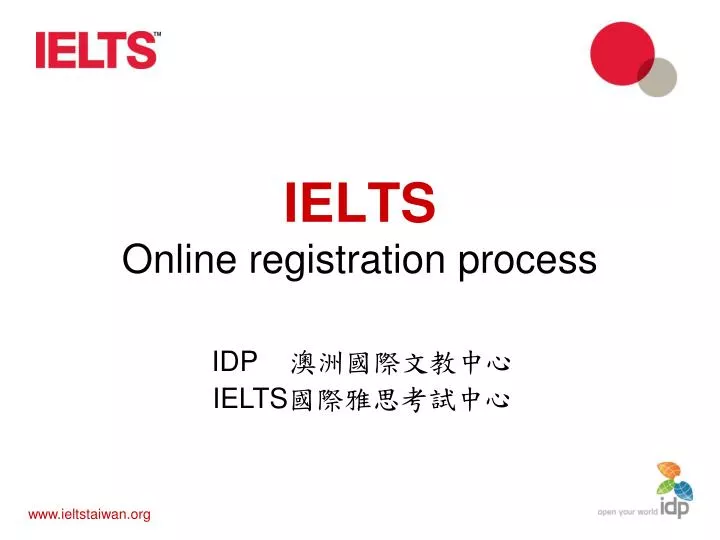 ielts online registration process