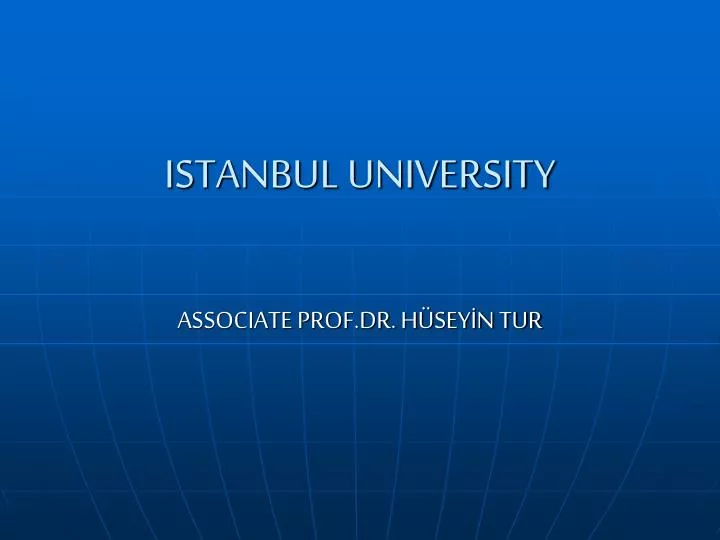 istanbul university