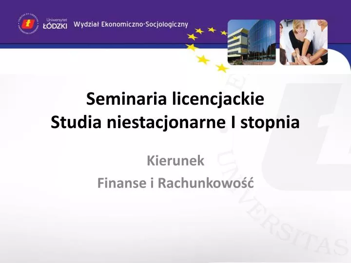 seminaria licencjackie studia niestacjonarne i stopnia