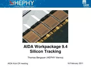 AIDA Workpackage 9.4 Silicon Tracking